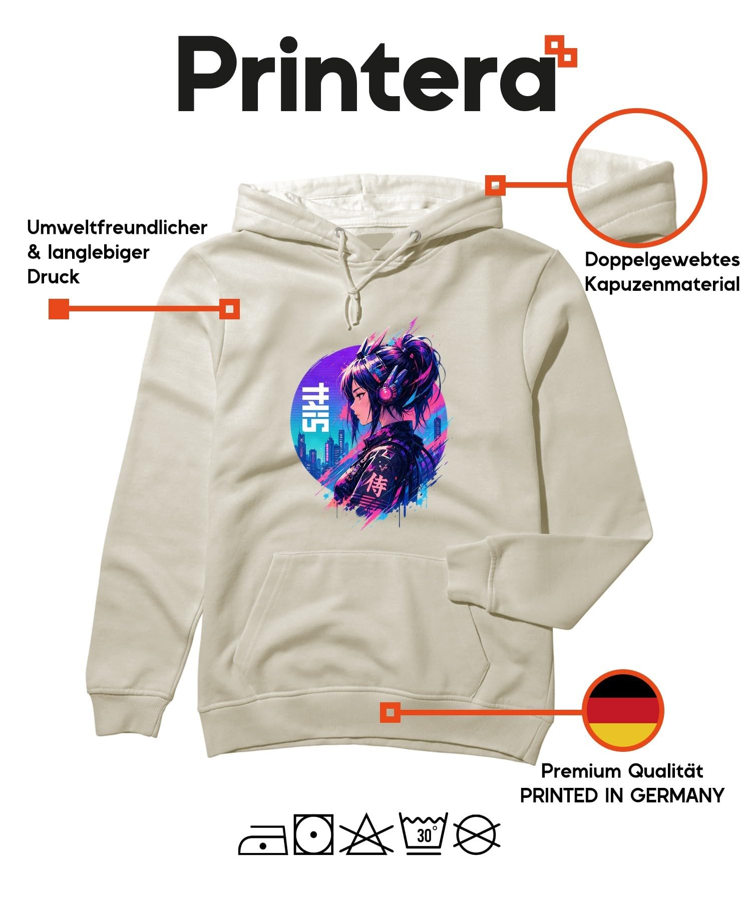 Cyberpunk Anime Dziewczęca Japonia Y2K bluza z kapturem | Otaku Manga Vaporwave Techwear Tokyo Sci-Fi Gaming Streetwear Aesthetic Waifu Pomysł na prezent fioletowy