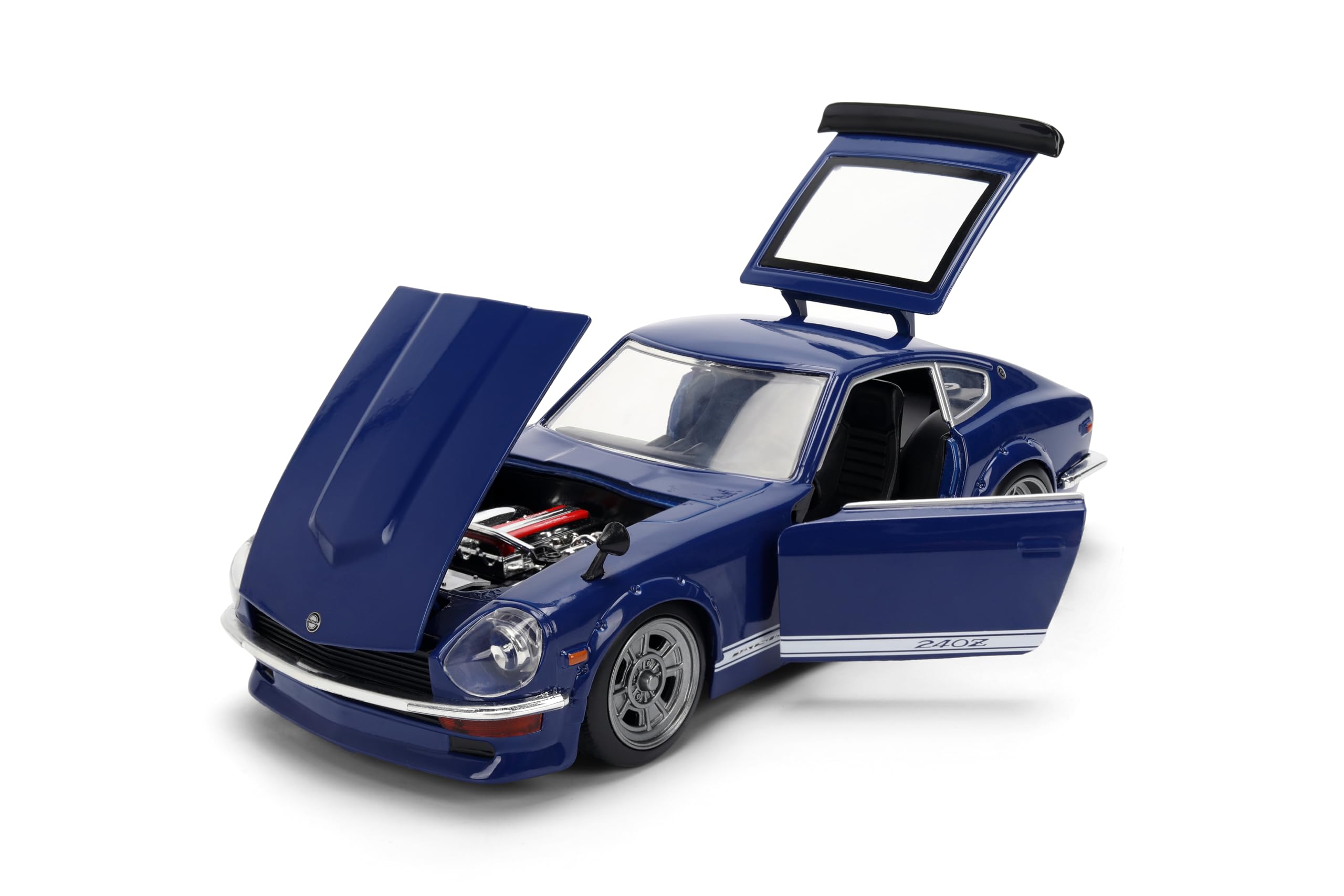 Jada 1972 Datsun 240Z, ciemnoniebieskie zabawki w skali 37020-1/24 odlewany model samochodu