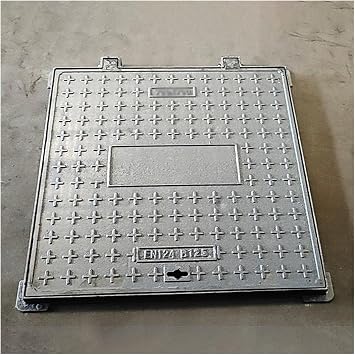 Manhole Cover and Frame,Ductile Iron Heavy Duty Manhole Cover Rapid Slide Out Clear Opening Overall Including Fram60x60cm