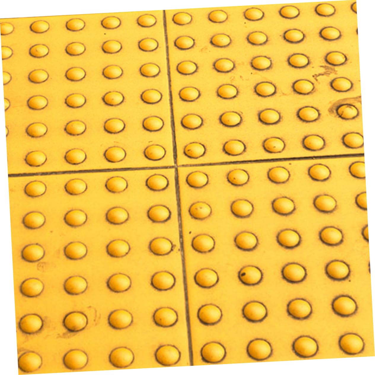 4pezzi Tappetino Braille in Pvc Antiscivolo con Texture a Puntini Sollevati per Percorsi Ciechi, per Stazioni della Metropolitana e Ambienti Esterni