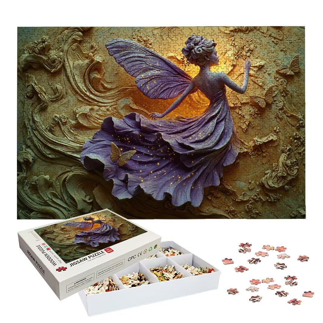Puzzle 2000 Piezas, Puzzle Elfos de Madera para Adultos, Regalos -2604