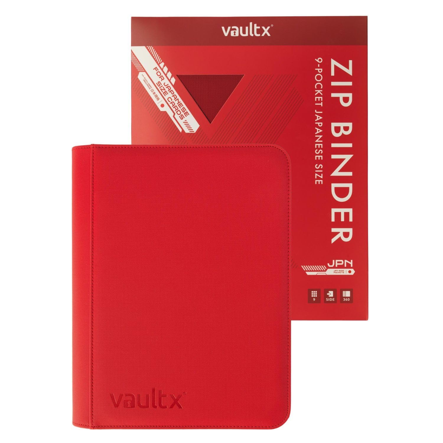 Vault X 9 Pocket Japanese Size Trading Card Binder 360 Cards (Red)