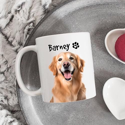Miniatura 5 de Tazas de café personalizadas para perros Golden Retriever, taza personalizada con nombre de perro Golden Retriever, taza de oro personalizada para