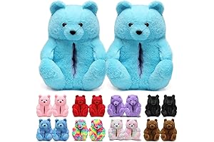 Cozy Teddy Bear Slippers: Embracing Winter Warmth and Frivolity