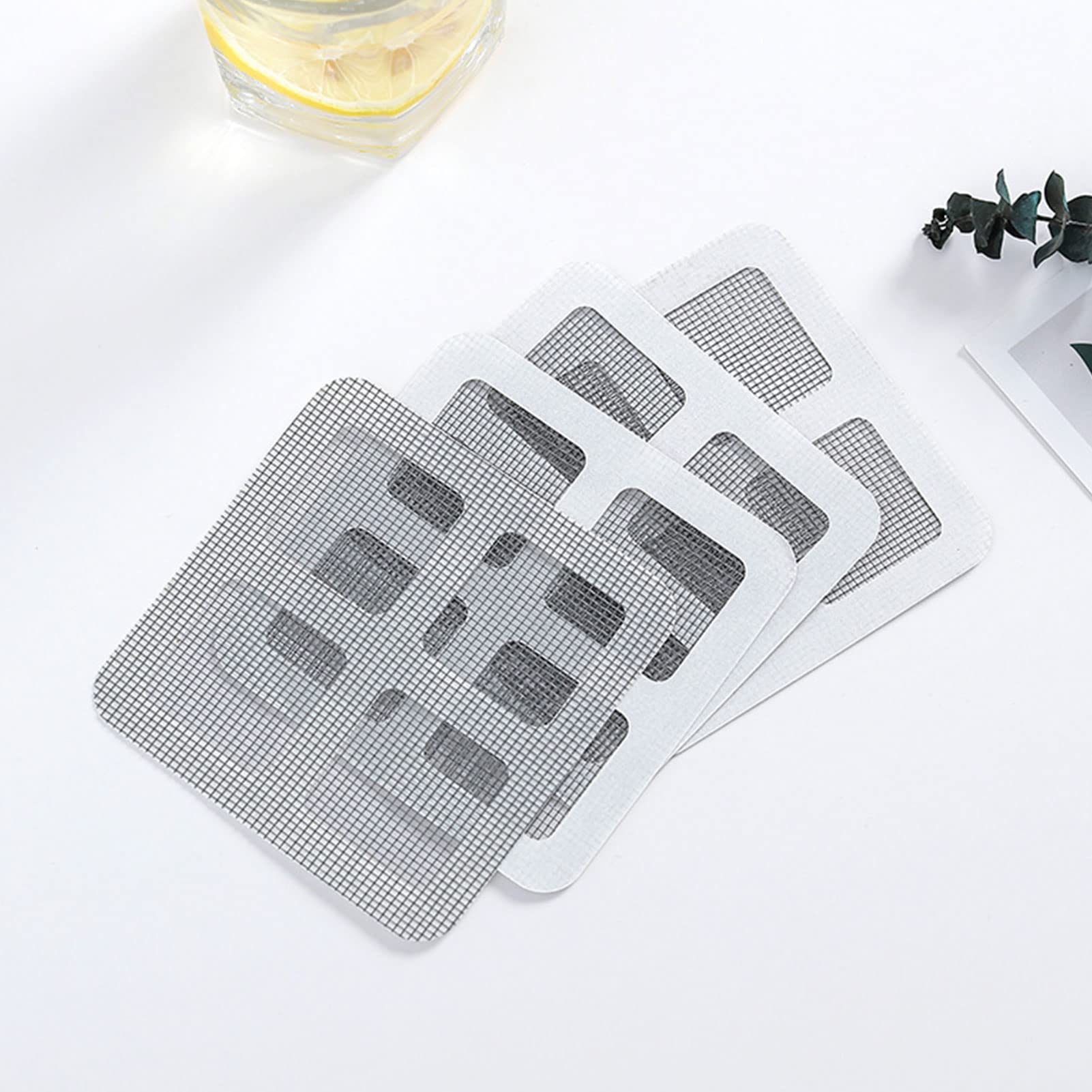 Kit De Réparation De Moustiquaire De Fenêtre - Ruban Adhésif - 10 Pièces - Étanche - En Fibre De Verre - Patch De Réparation Pour Trous Et Déchirures De Fenêtre Et De