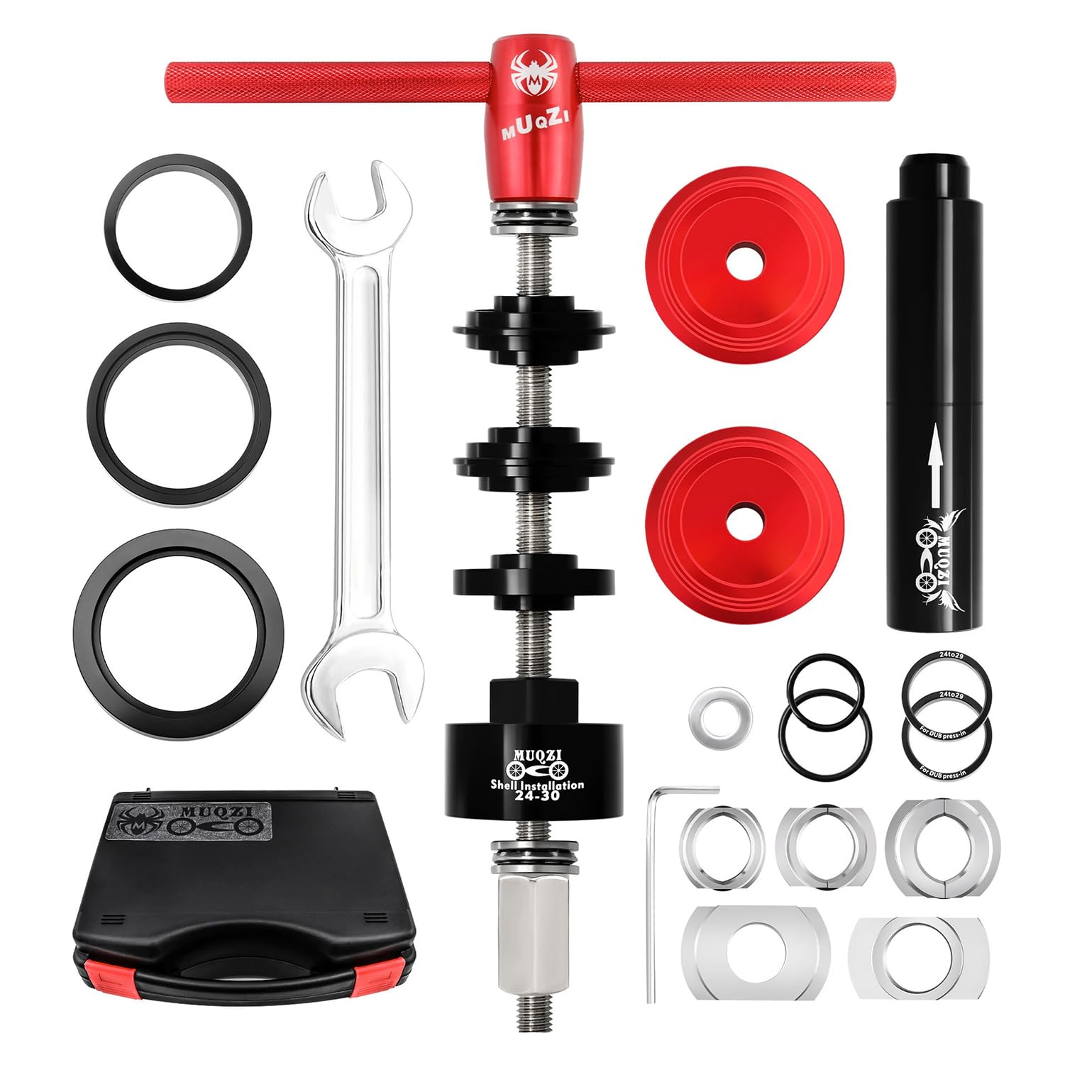 Kit Inferiore Bicicletta,Estrattore Movimento Centrale Bici,Kit Per La Stampa Del Cuscinetto Della Bicicletta,Per Rimuovere Strumento Professionale Per Cuscinetto Interno BB86 BB30 BB91 BB92 PF30