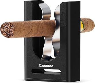 Magnetic Cigar Holder - Ultimate Golf Accessory for Cigar Lovers, Magnetic Grip and Loop Strap for Golf Cart, Adjustable Clip (30-60 Ring Gauge), Aluminum Alloy, For Golfing, Grilling, Fishing