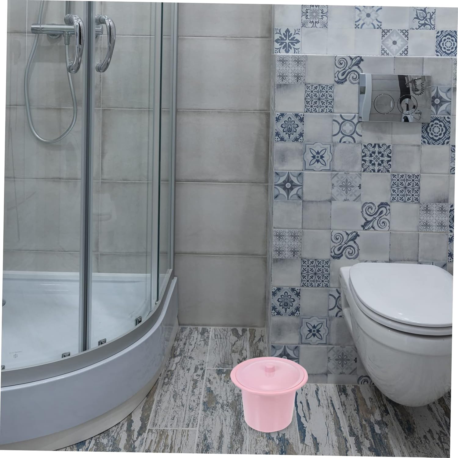 Old Man Urinal Pail Pot Lid Plastic Boys and Girls Old Men Chamber Pot Portable Child Toilet Seat Container Lid Random Color