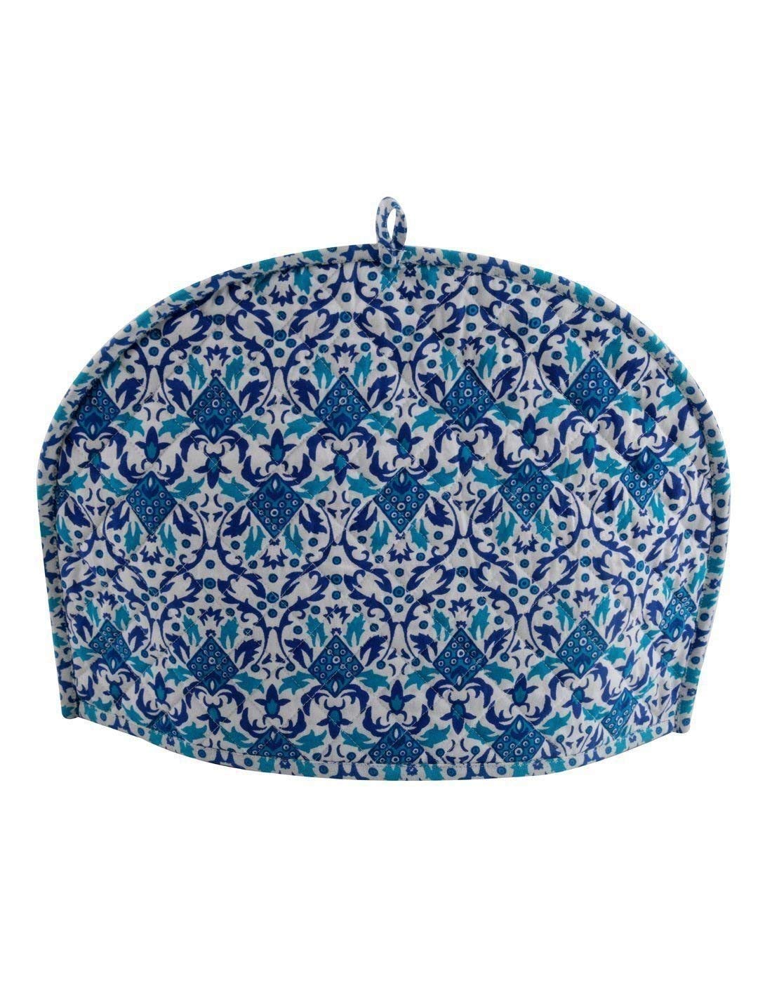 Blue Ombre Mandala Cotton Handmade Designs Tea Cozy Creative Tea COSI Indian Mandala Tea Cozies Tea Pot Cover 14x11 Inch