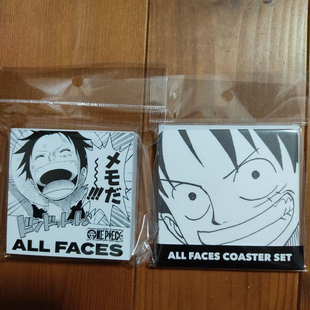 Amazon.co.jp: ミートザワンピース ALL FACES メモ帳 コースターセット 