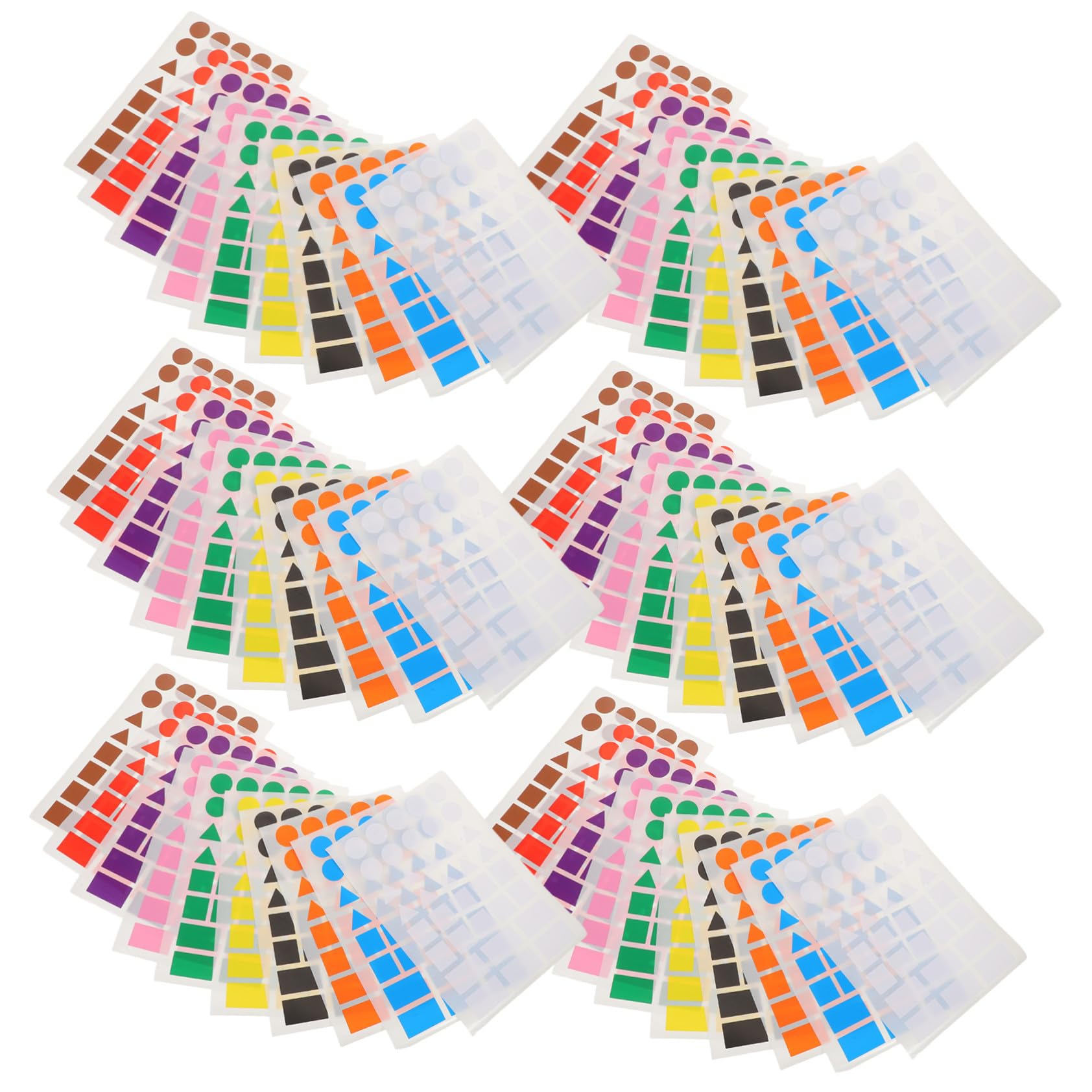Homoyoyo 100fogli Etichette Adesive Colorate Rimovibili Etichette Per File e Classificazione Di Adesivi Forma Scrivibili Per Organizzazione Ufficio e Casa Codifica Colori