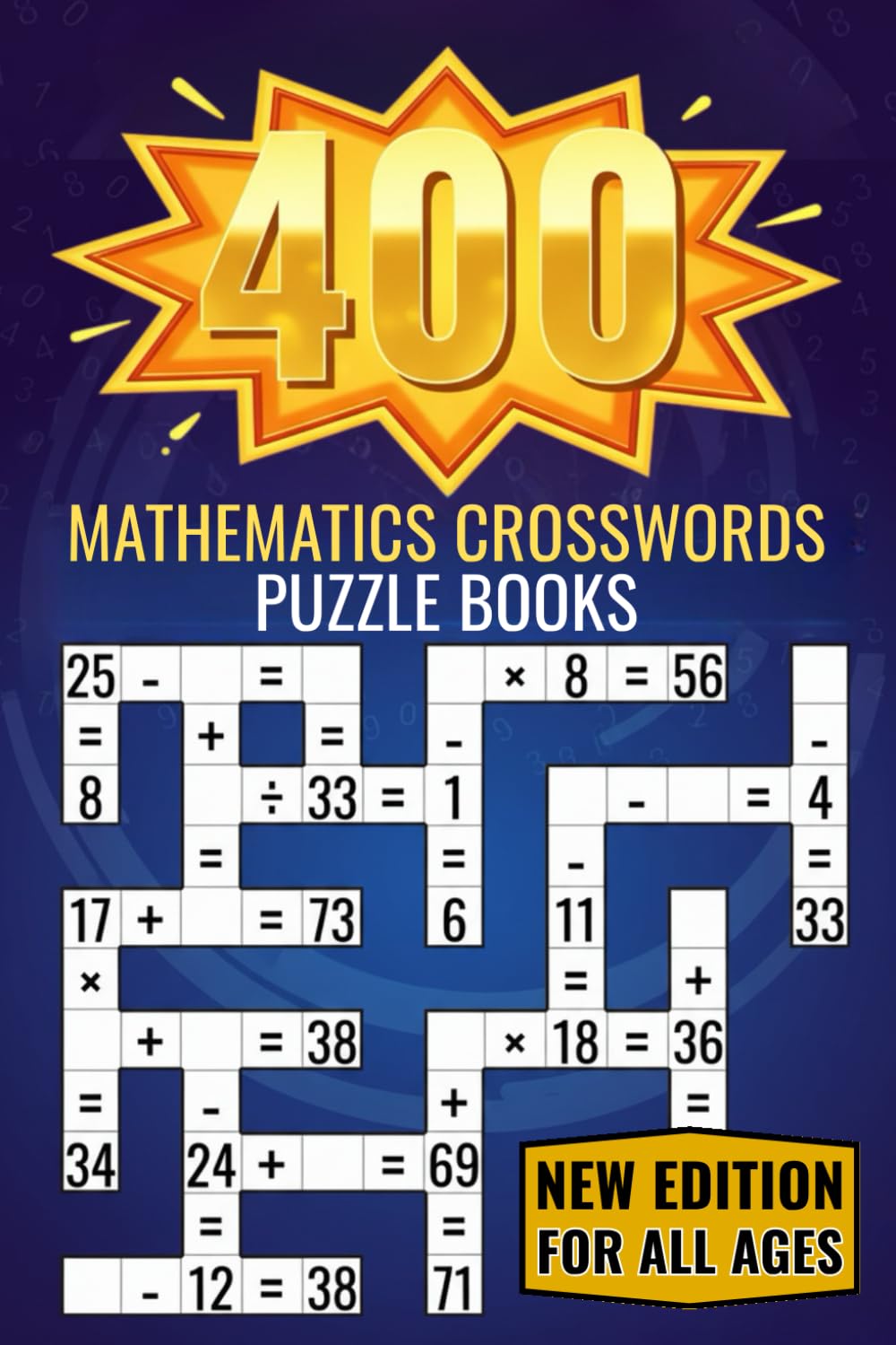 mathematics crosswords puzzle books: Subtraction, Multiplication, and Division Puzzles | For Kids And Adults (Logic & Math)
