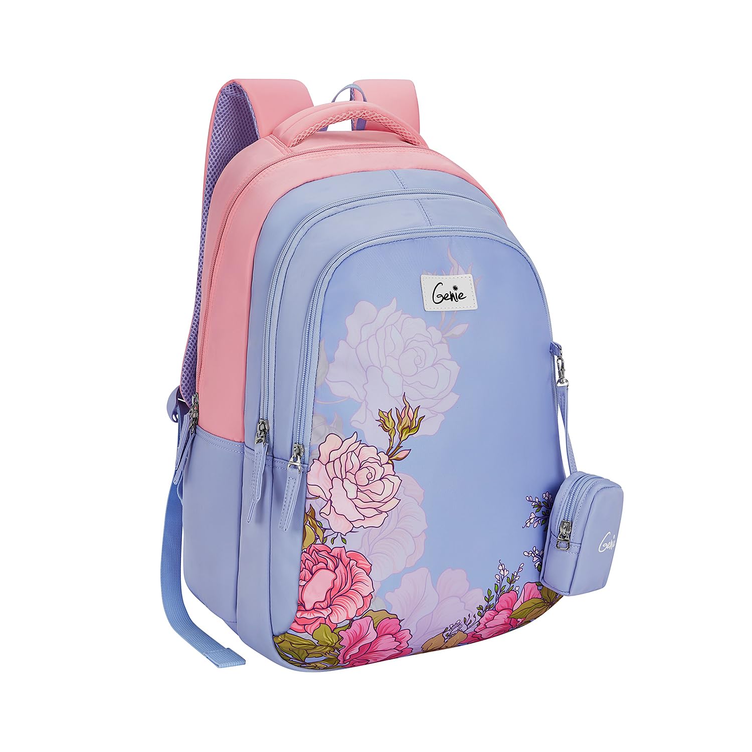 Sponsored Ad - School Backpack for Girls |19 In-36 Ltr with Three Compartments, Side Pockets and Light Weight with Padded Shoulders |Best for Books,Stationery,Lunch Box & Essentials