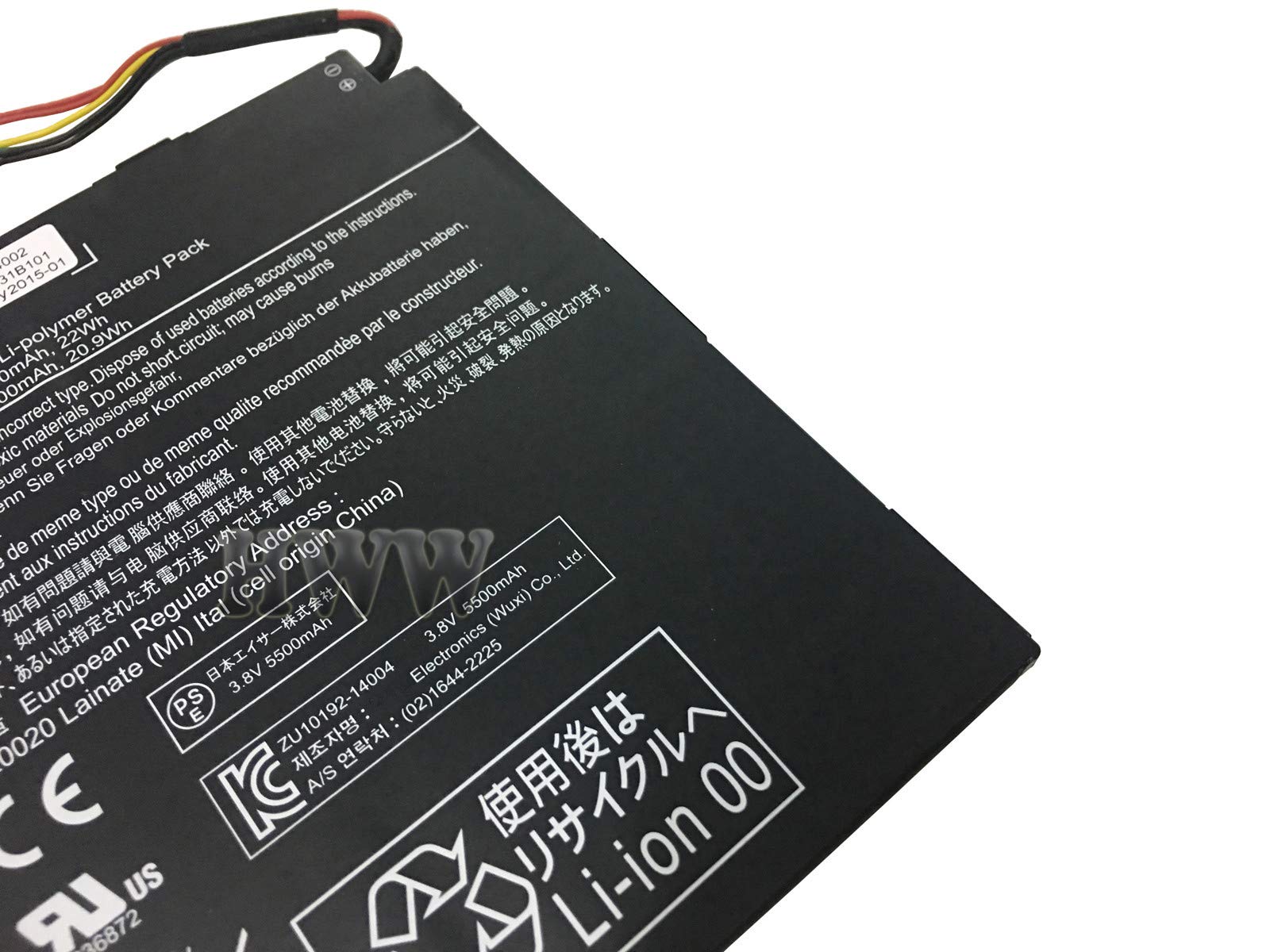 Pièce Rechange PC Portable Batterie Acer Aspire Switch 10 Vhbw - 8300mAh Li-polymère Batterie Ordinateur 8300mAh