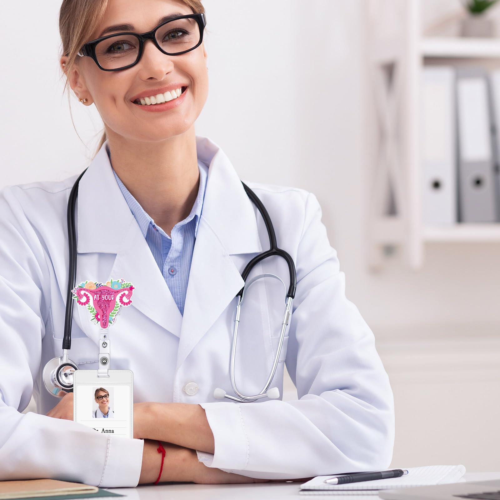 14 Pcs Funny Nurse Badge Reels - Retractable ID Holder For RN LPN CNA Medical Staff