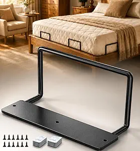 4Pcs Mattress Retainer Bar for Adjustable Bed, 4.2" Tall & 8.7" Wide, Solid Steel Mattress Brackets to Prevent Sliding