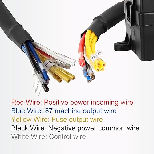 Miniatura 3 de Caja de fusibles y relés Bloque de fusibles precableado de 12 V con 4 relés y fusibles ATCATO de 12 vías sellados con panel de relé para vehículos