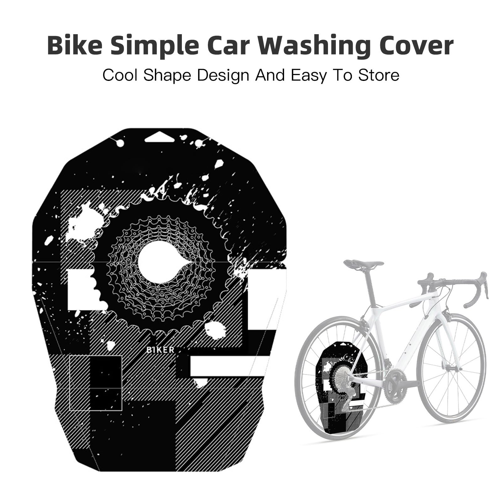 ciciglow Couvercle de Frein à Disque de Vélo, Huile Gardée à Cyclisme Système de Freinage Nettoyant Protecteur de Vélo pour L'entretien et le Lavage avec 10 Mm D'épaisseur (BLACK)