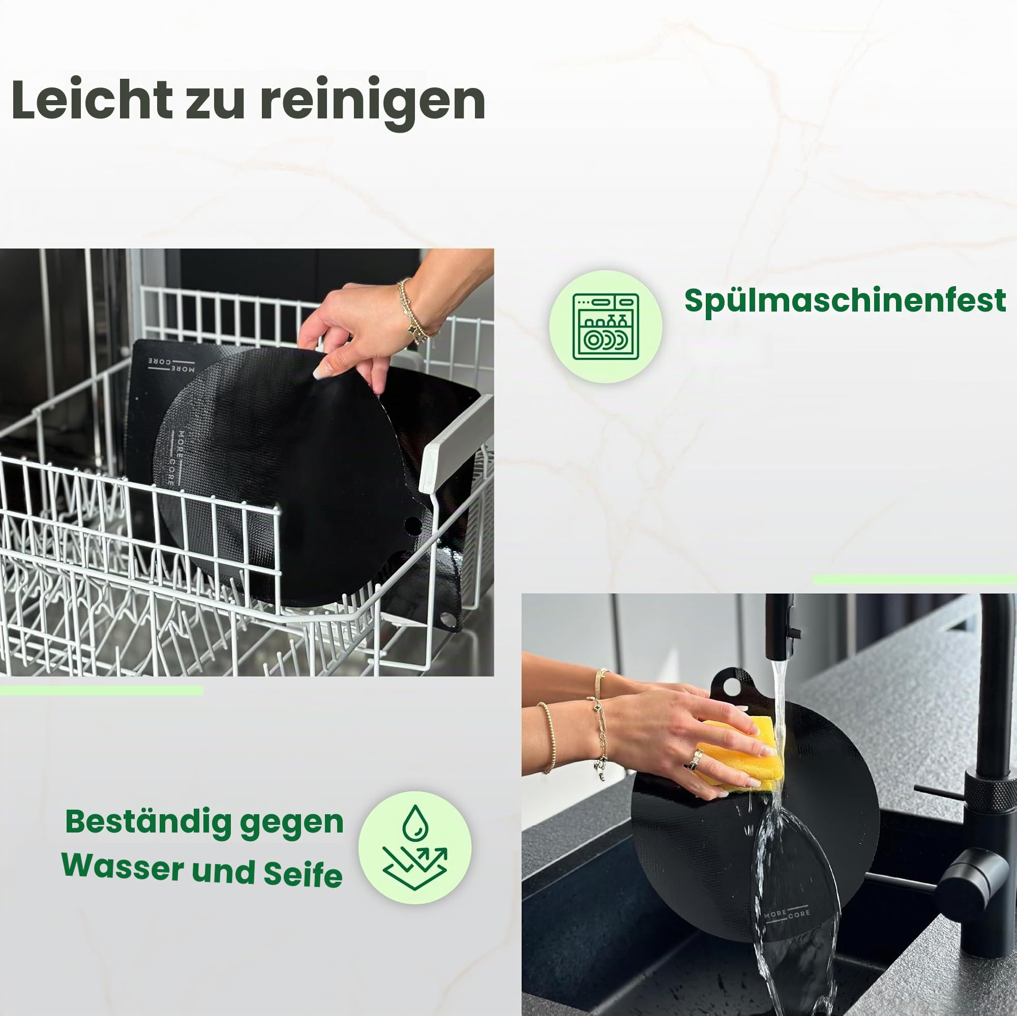 MoreCore Induktionsschutzmatte | Herdabdeckplatte | Herdabdeckung Induktionsfeld | kochfeld Abdeckung | Induktionsmatte | Abdeckung Induktionskochfeld | Silikon Matte | Herdabdeckplatten | 5 Stück