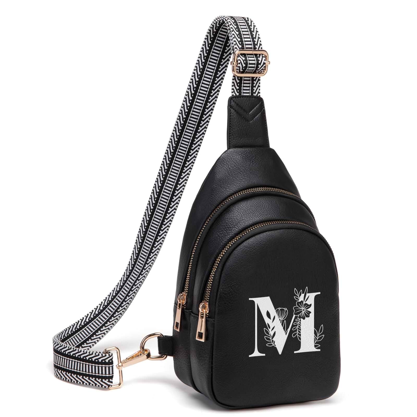 Viverte Crossbody Bags for Women Initial Sling Bag Cross Body Fanny Packs Personalized Gifts for Mom Women Wife