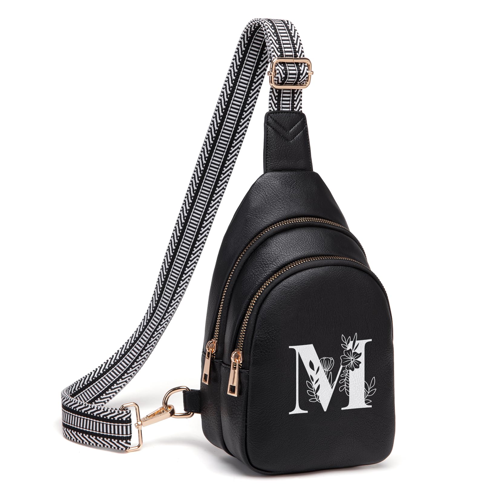 Viverte Crossbody Bags for Women Initial Sling Bag Cross Body Fanny Packs Personalized Gifts for Mom Women Wife