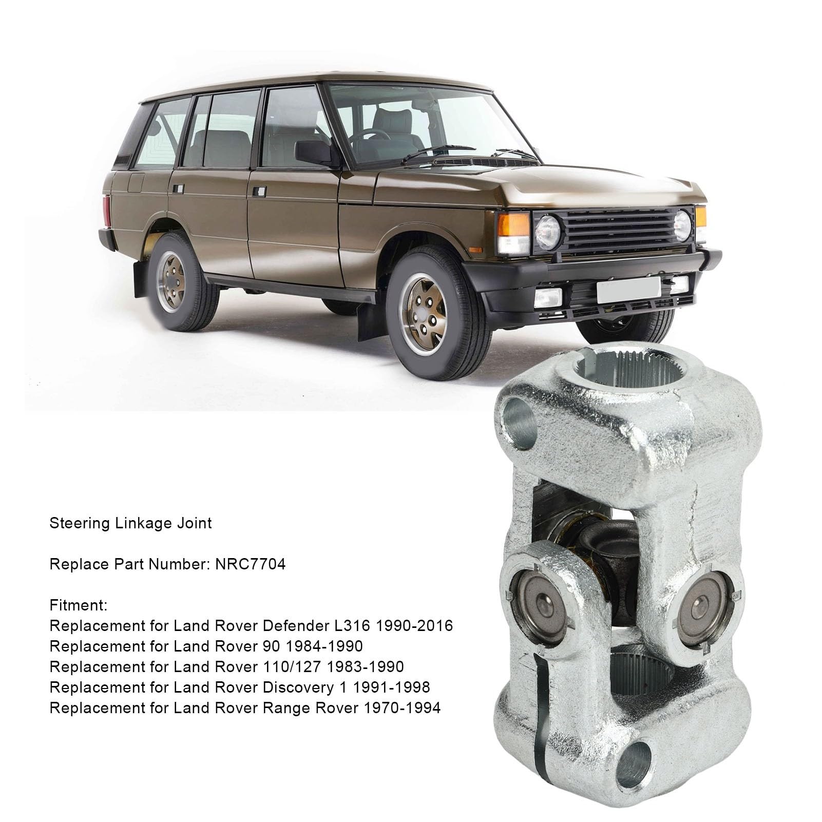 Giunto di Collegamento dello Sterzo, NRC7704 Sostituzione Accessorio Piantone Sterzo Per Auto Per Land Rover Defender L316 Discovery 1