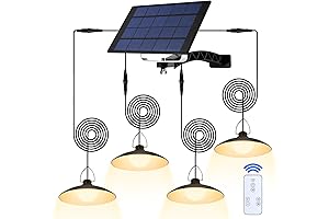 4 Heads Pendant Solar Shed Light