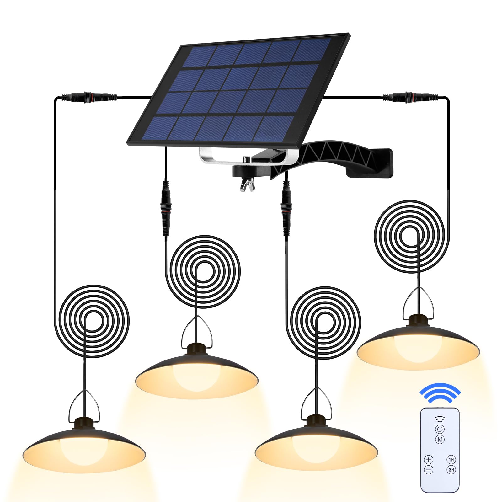 STARNOONTEK 4 Head Pendant Solar Shed Light