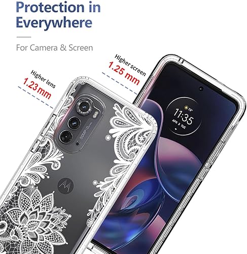 Miniatura 9 de Funda de teléfono para Moto Edge 2022Motorola Edge 2022 5G UW XT2205 con protector de pantalla de vidrio templado, funda protectora de cuerpo