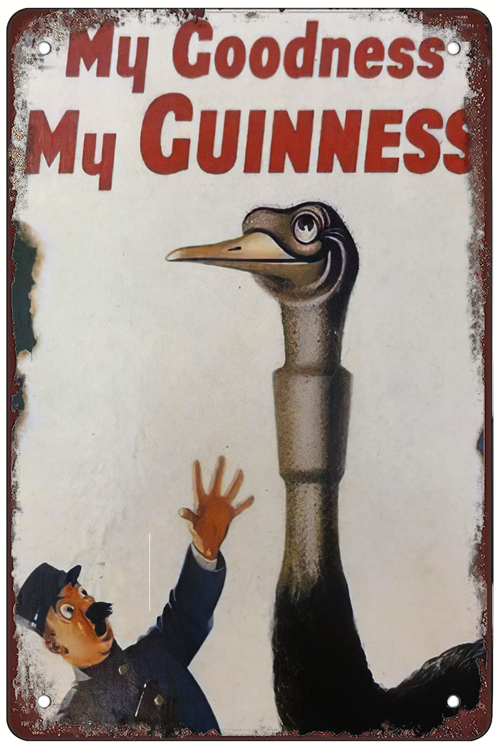 Vintage tin Marks My Guinness-Vintage Metal Tin Sign Warning Sign Gift Garden Yard Sign Festival Decoration Family Farm Garage Art Wall Sign 5.5x8inch