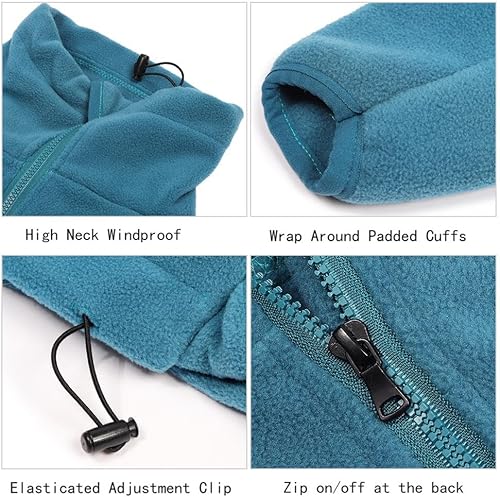 Miniatura 6 de DDFS Abrigo de invierno para perro grande, resistente al viento, cálido, ropa para clima frío, ropa cómoda y suave de forro polar, pijama, abrigo de