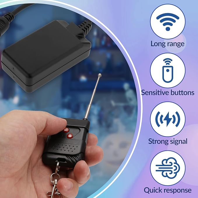 Control remoto receptor para máquina de humo 400W-1500W miniatura 5