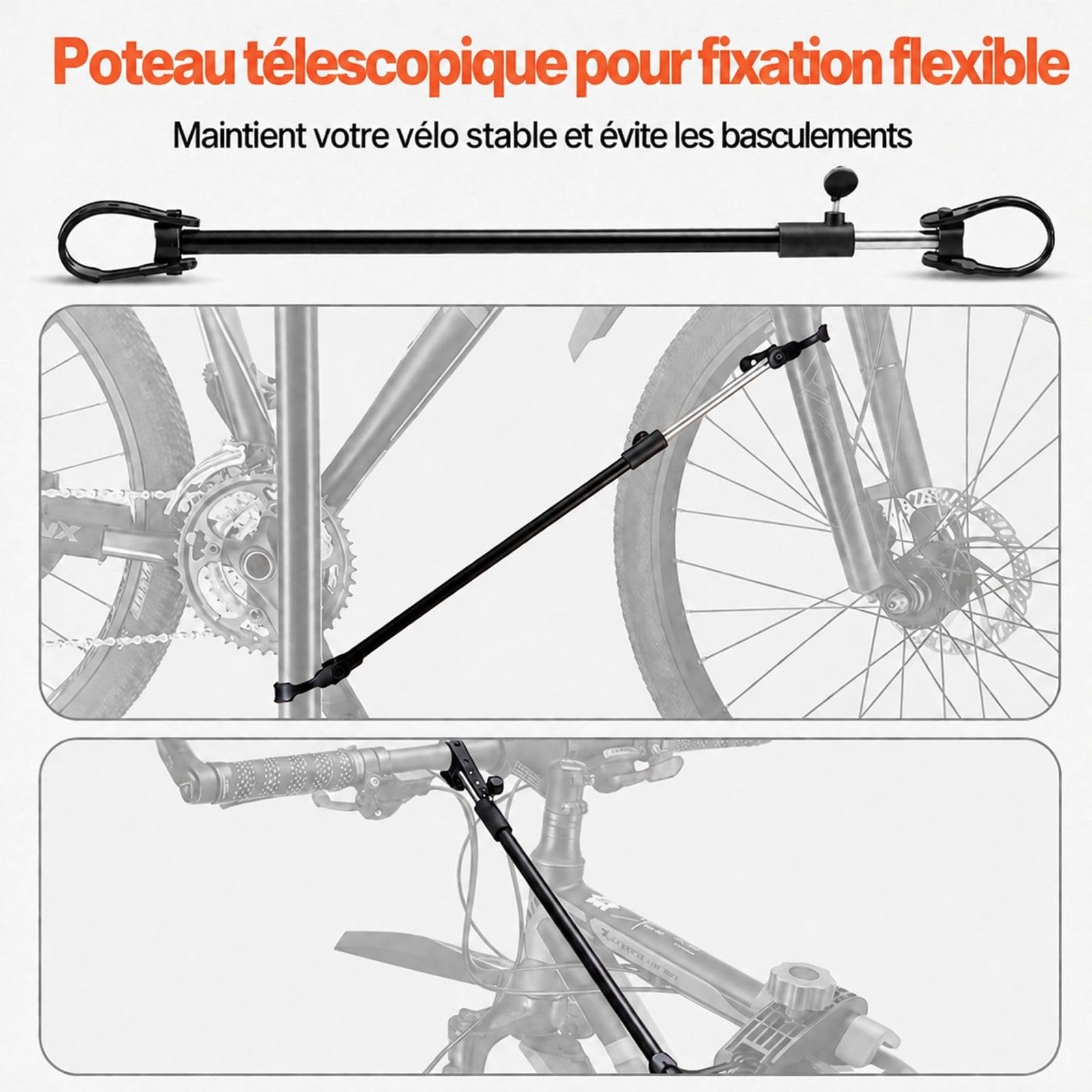 Fahrrad Reparaturständer mit Werkzeugablage, verstellbarer Montageständer für Wartung und Montage