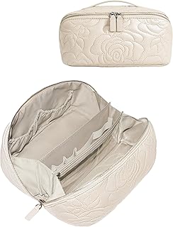 Popvibe Bolsa de cosméticos Flower Emobssed, ...