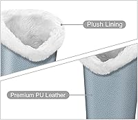 Vista 193 de Fintie Soporte para anteojos forrado de felpa con base magnética, estuche de cuero vegano prémium para lentes