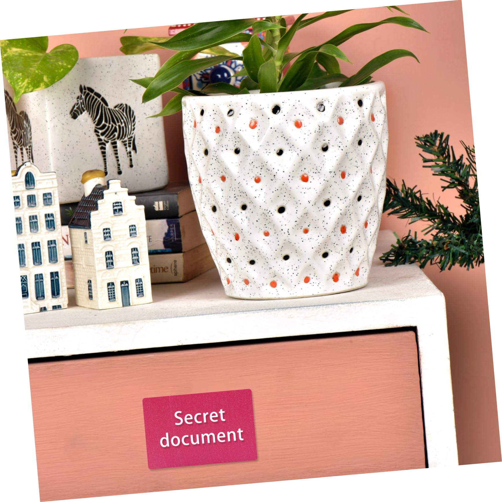 DOITOOL 4 Etichette Adesive Termiche Colorate Impermeabili e Facili per Domestico e Ufficio