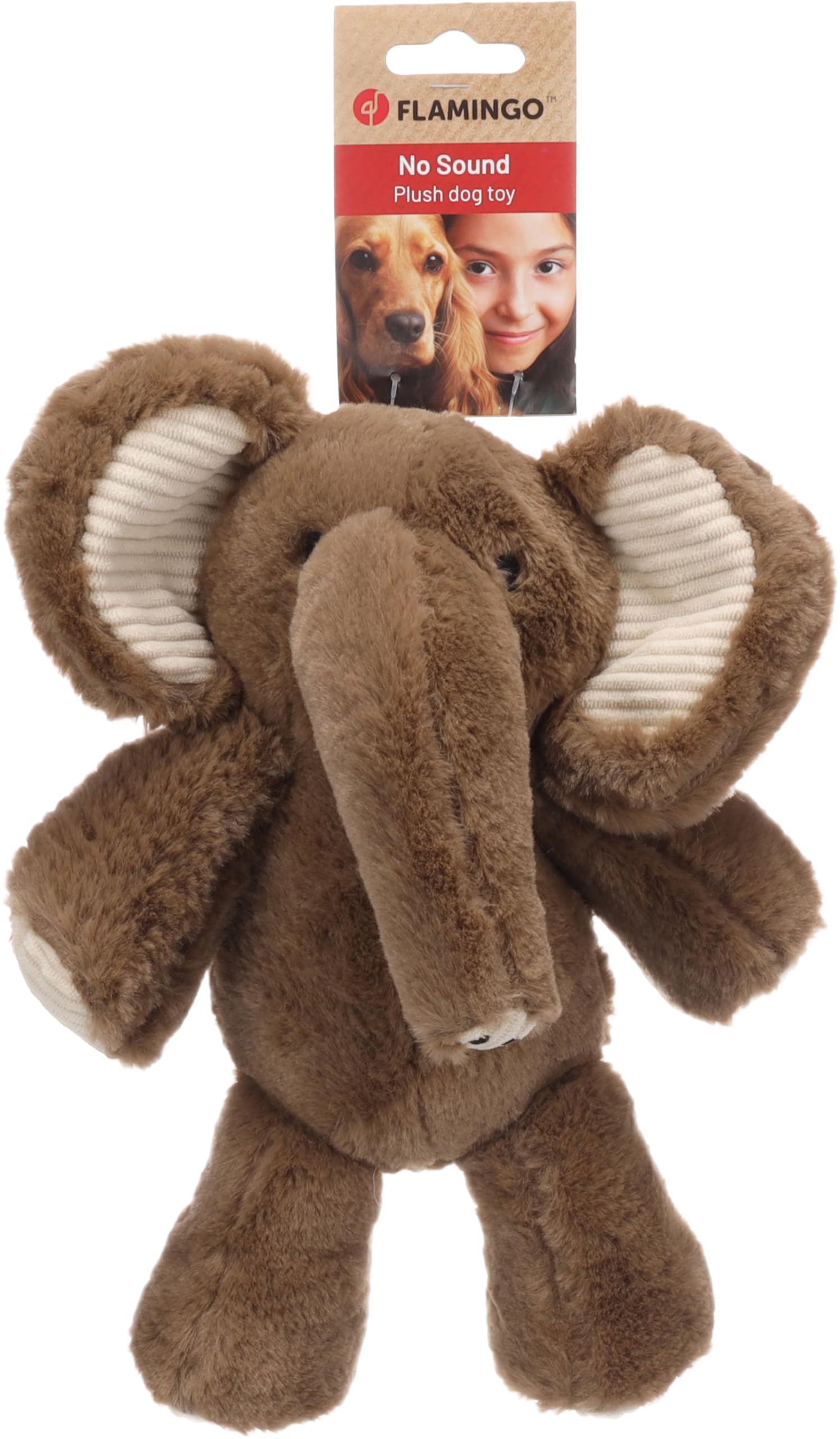 Flamingo TOY FANNIE ELEPHANT BROWN S 20x10x26CM
