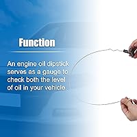 Vista 4 de X AUTOHAUX Barra de medición de nivel de aceite del motor para Ford F-250, F-350, F Super Duty 1994-1996, 10182343/03091114, negro