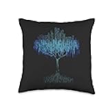 Binary Tree Coding Computer Programmer Throw Pillow