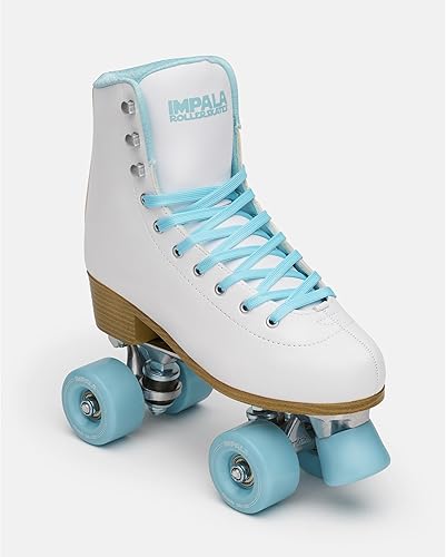 Miniatura 1 de Impala Rollerskates Impala Quad Skate para niña (niñoadulto) White Ice 8 (US Hombre 6, Mujer 8) M