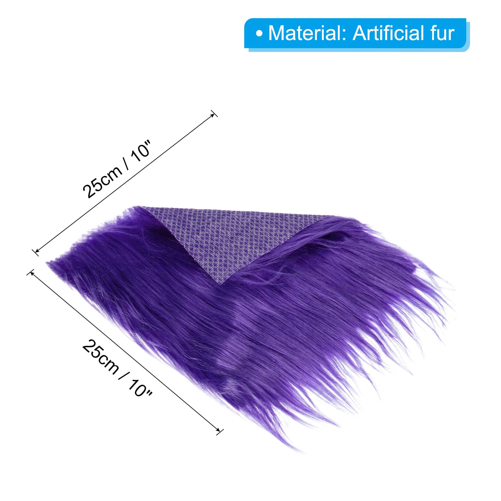 PATIKIL Plush Faux Fur Fabric Square - Image 2