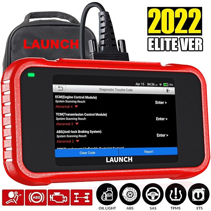 Buy Launch Obd2 Scanner Crp129E Check Engine/Airbag/Antilock Braking/Transmission Reset Oil Lamp