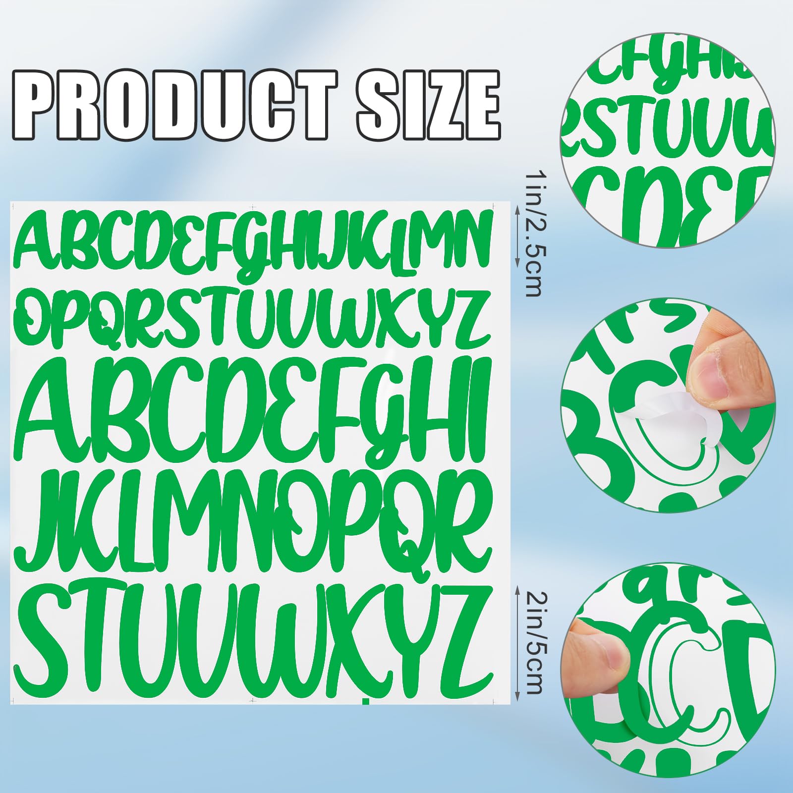 Qaestuan 215 Pièces Lettres Autocollantes En Mousse, Lettres Alphabet