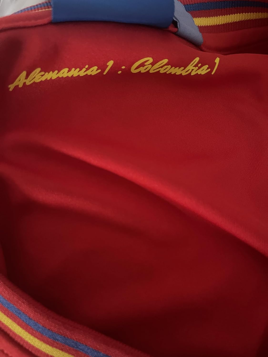 Seleccion Colombia National Team FCF Italia 1990 Futbol Soccer Mens Visitors XL Jersey Red - Image 3