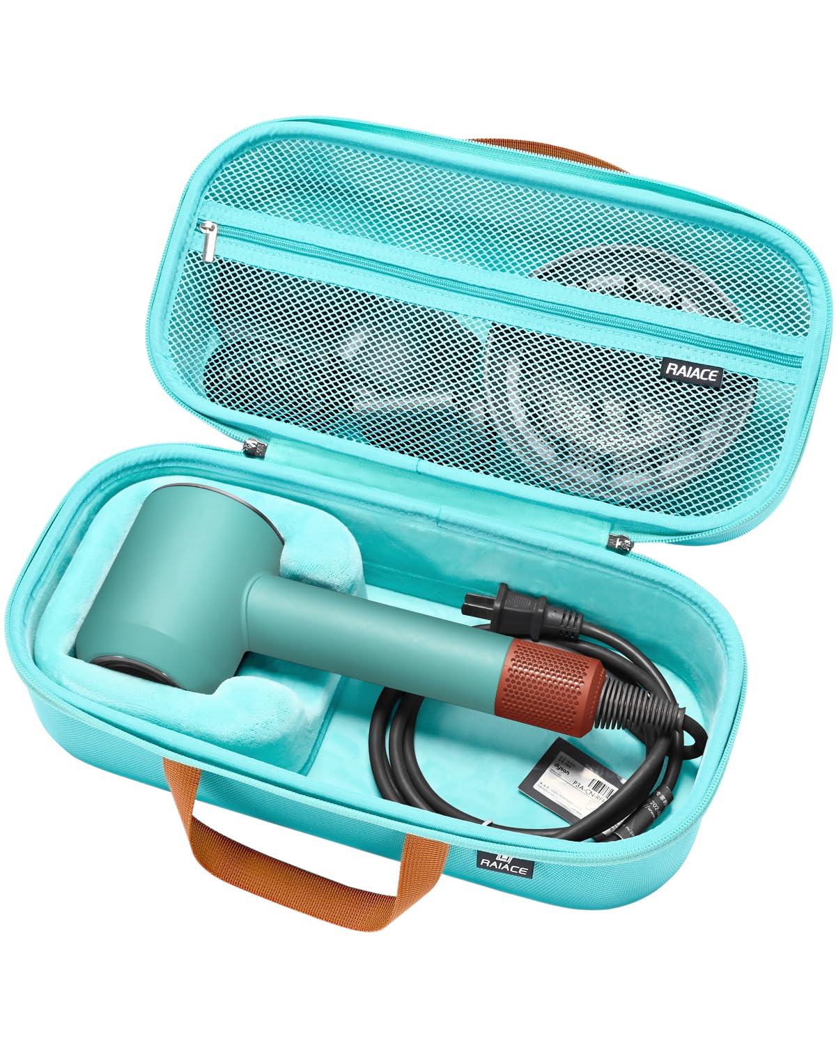 RAIACE Hard Storage Case Compatible with dyson Hair Dryer, Travel Carrying Bag. (for sale is case only). - Green