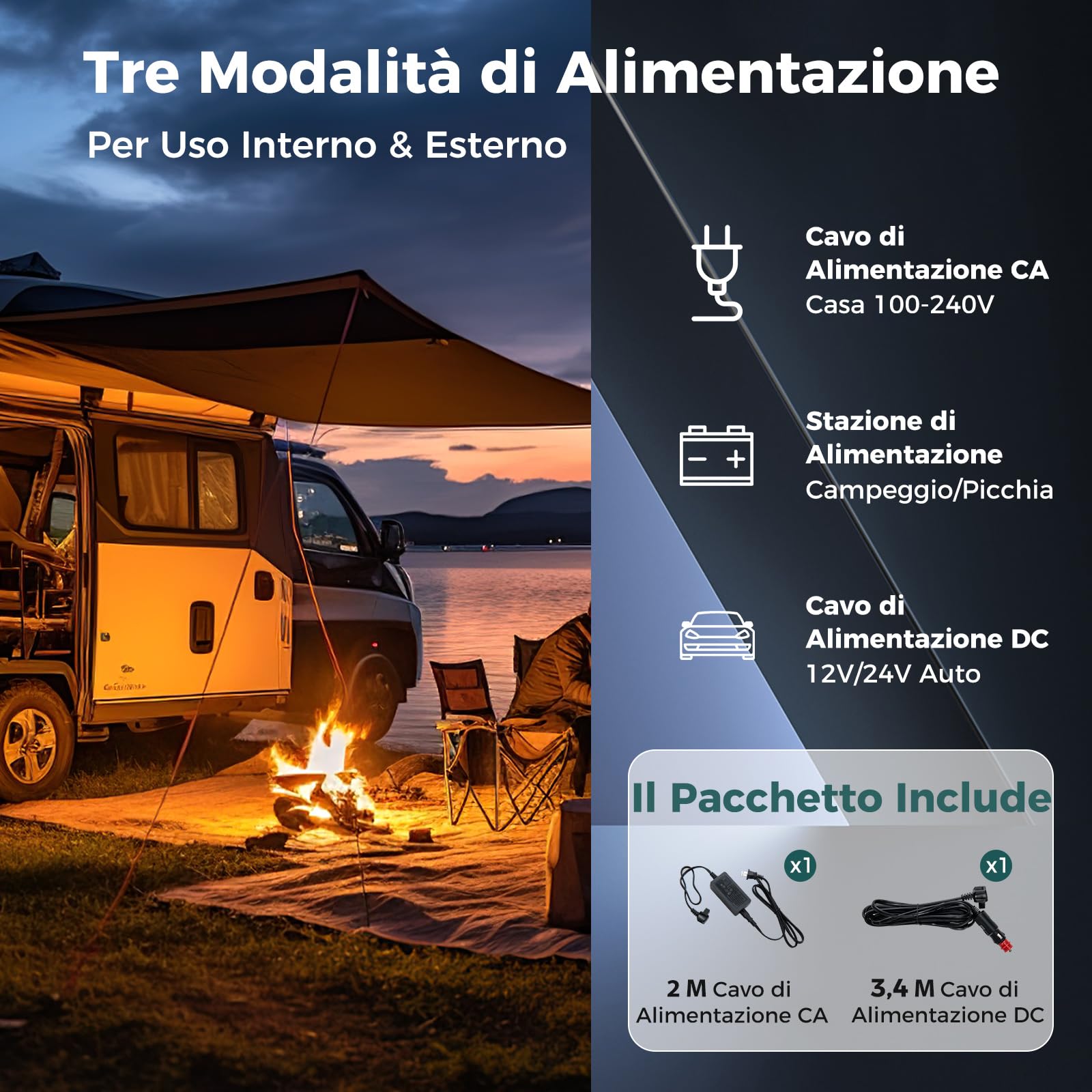 COSTWAY 40L Frigorifero Elettrico Portatile per Auto a Doppia Zona