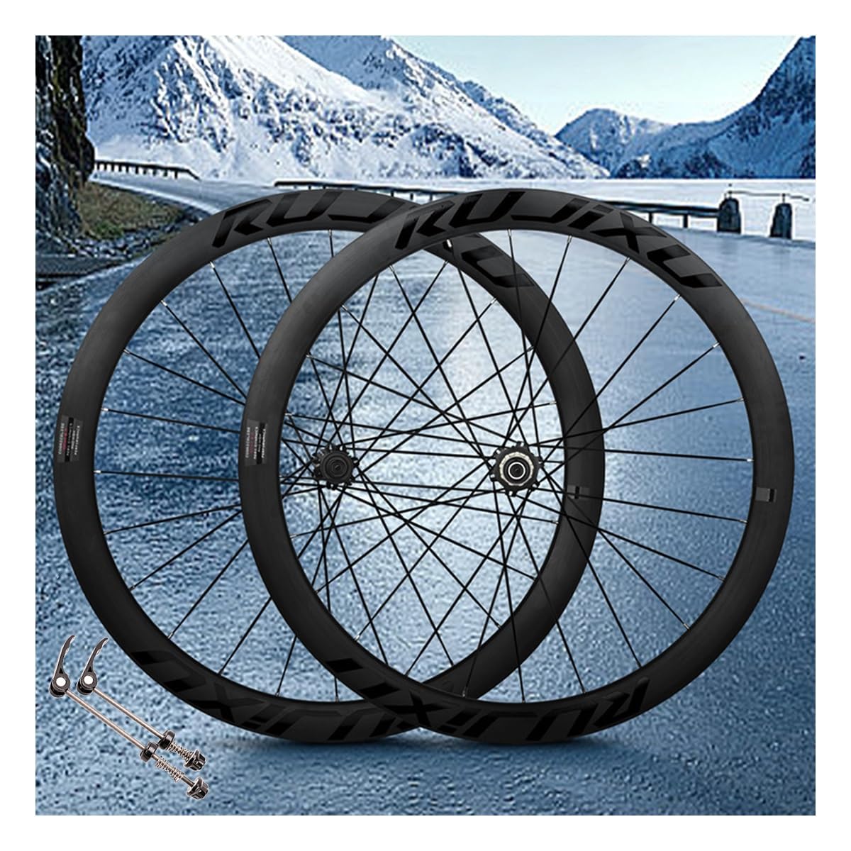 700C/29" Set Di Ruote For bici Freno A Disco Cerchio 9 * 100mm/10 * 135mm Center Lock QR MS Ruota For Bicicletta A 12 V