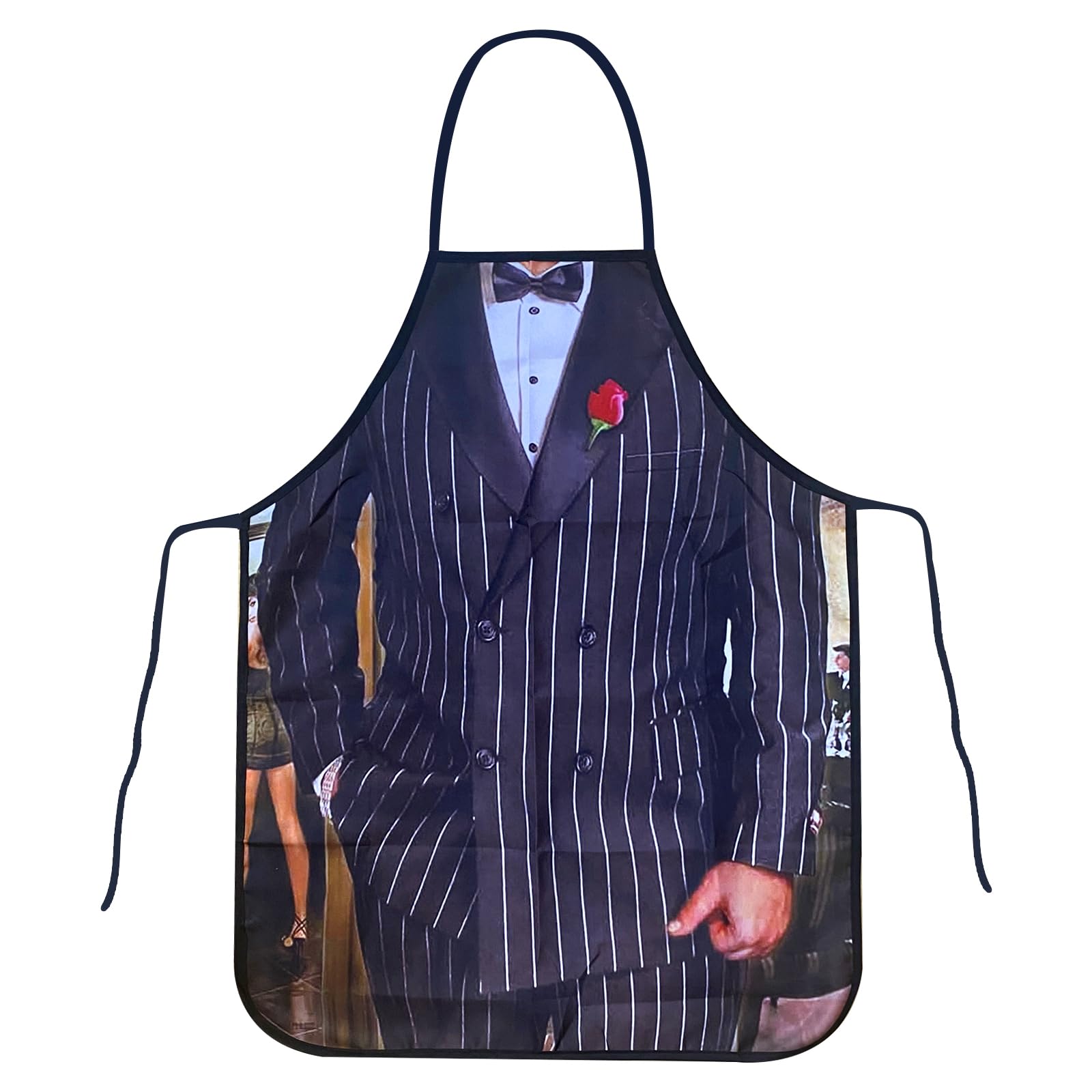 EQLEF Delantales hombre, delantal hombre divertido delantal gracioso hombre barbacoa fiesta broma delantal regalo de fiesta para hombres