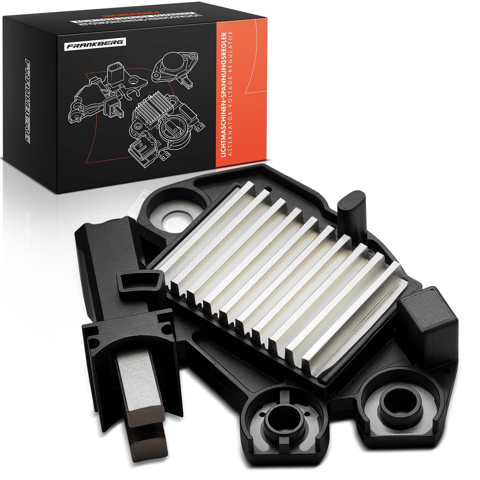 Frankberg Regulador alternador/regulador generador 2543315 2543315D | Compatible con: Serie 6 Convertible E64, A8 4E2 4E8, Clase CLC CL203, Q7 4LB, Serie 5 Touring E61, A6 Allroad 4FH