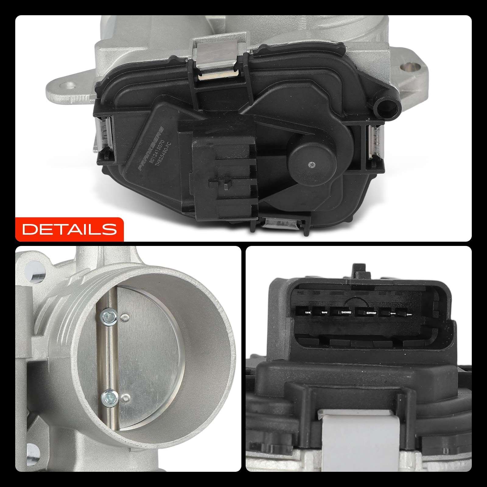 Frankberg Valvola dell'acceleratore Corpo dell'acceleratore Compatibile con 207 WA WC 1.4 16V 206 Compatto 2A/C 1.4 16V 307 3A/C 1.4 16V 206 SW 2E/K 1.4 16V 1007 KM 1.4 16V Replace# 9647925480,1635W2